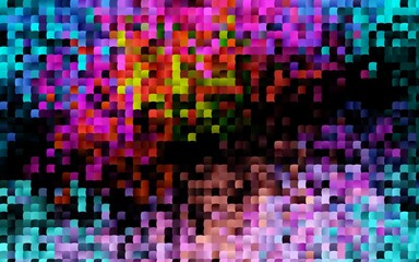 Dark Multicolor, Rainbow vector cover in polygonal style.