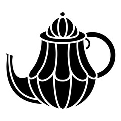 ceramic teapot drink utensil icon