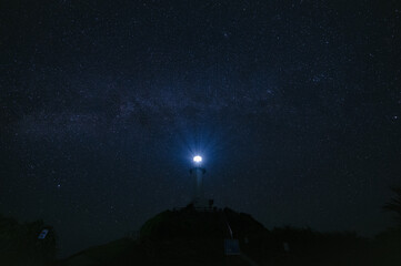 御神崎灯台と星空
