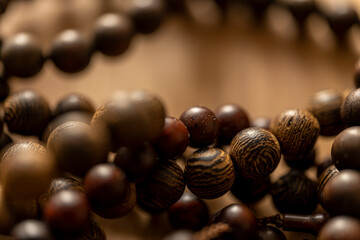 Various wooden beads