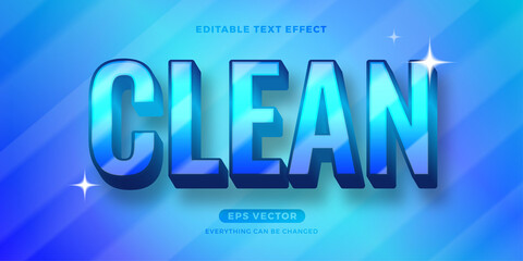 Clean text effect