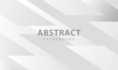 Abstract geometric banner on white and gray background. vector