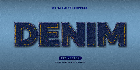 Denim text effect