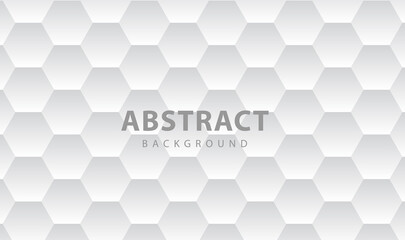 Abstract geometric banner on white and gray background. vector