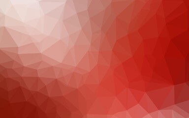 Fototapeta premium Light Red vector polygon abstract backdrop.