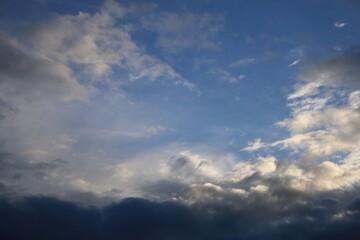 blue sky with clouds