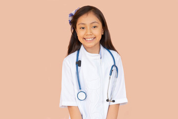girl dressed as a doctor