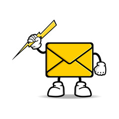 envelope mascot design