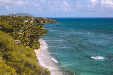 Ocean view, Diamond Head Lookout, Honolulu, Oahu, Hawaii