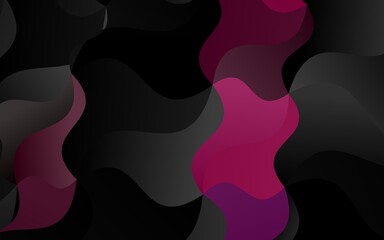 Light Purple vector background with liquid shapes.