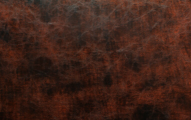 Brown leather texture closeup. Useful as background for design-works.
