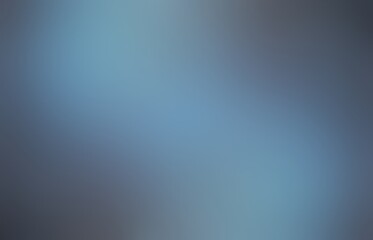 Muted blue blur background. Cloudy sky abstract illustration. Metal toned smooth texture.