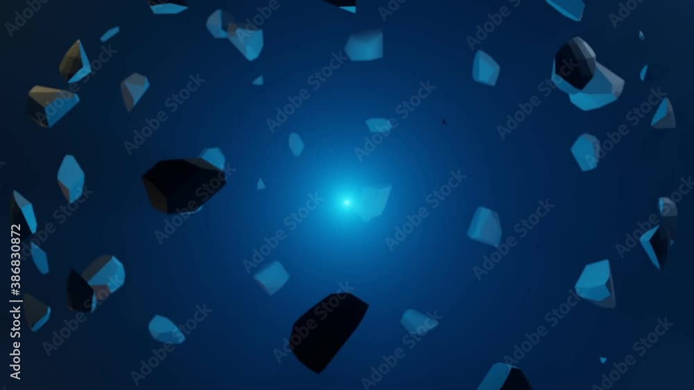 Poster abstract futuristic destruction explosion of sphere 3d rendering