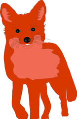 red fox cartoon
