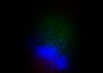 Dark Multicolor, Rainbow vector cover in polygonal style.