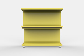 Display stand, retail display stand for product , display stands isolated on white background. 3d illustration