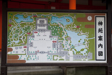 平安神宮神苑の案内図