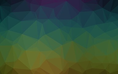 Dark Multicolor, Rainbow vector low poly texture.