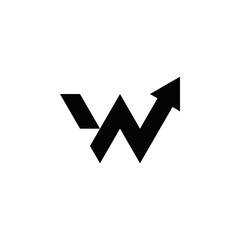 w n wn nw initial accounting logo design vector graphic idea creative