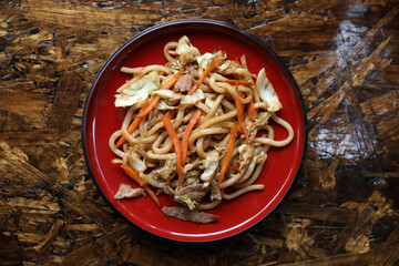 Japanese food fried noodles Yakisoba