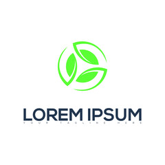 circle logo made with three leaf