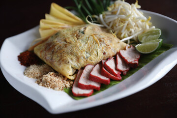 Local Thai food padthai fried noodle
