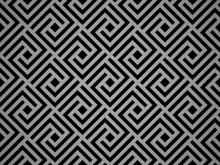 Abstract geometric pattern. A seamless vector background. Black and gray ornament. Graphic modern pattern. Simple lattice graphic design