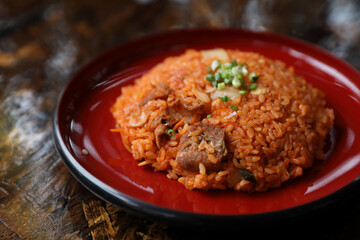 Kimchi fried rice korean food