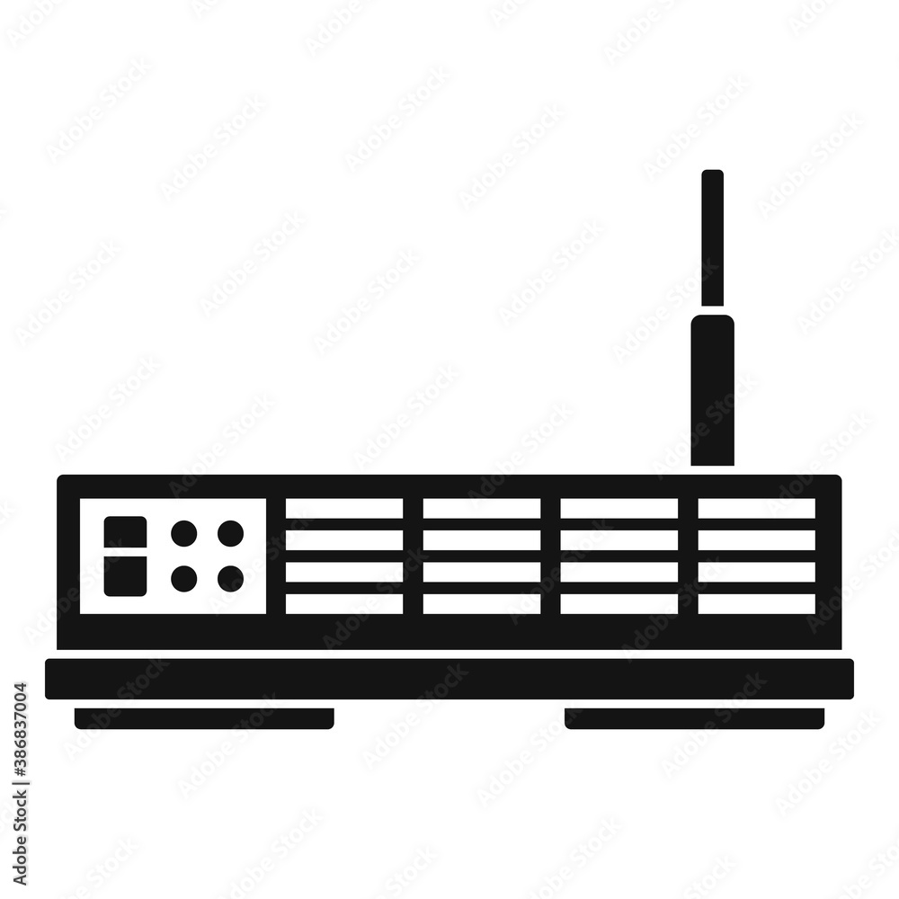 Poster signal satellite icon. simple illustration of signal satellite vector icon for web design isolated o