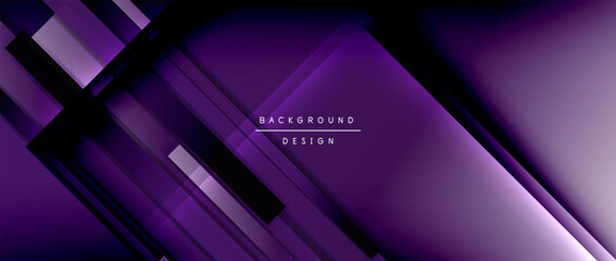 Obraz premium Dynamic lines on fluid color gradient. Trendy geometric abstract background for your text, logo or graphics