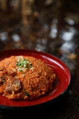 Kimchi fried rice korean food
