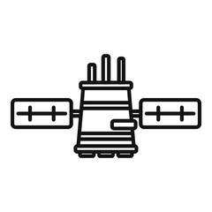 Mobile satellite icon. Outline mobile satellite vector icon for web design isolated on white background