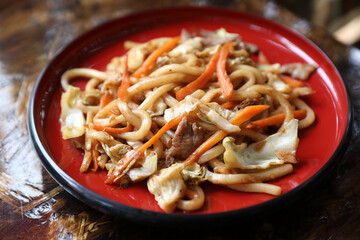 Japanese food fried noodles Yakisoba