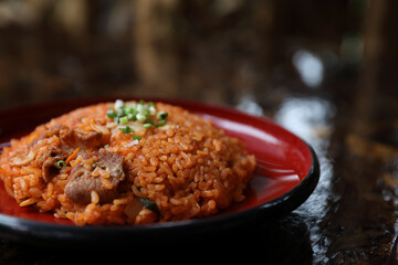 Kimchi fried rice korean food
