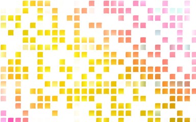 Light Pink, Yellow vector background with rectangles.