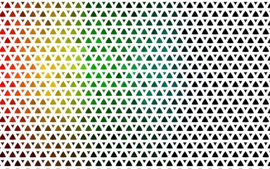 Light Multicolor, Rainbow vector seamless texture in triangular style.