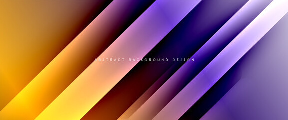 Fluid gradients with dynamic diagonal lines abstract background. Bright colors with dynamic light and shadow effects. Vector wallpaper or poster