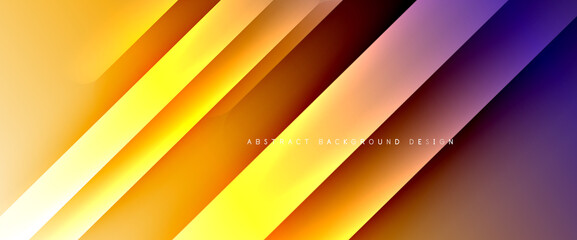 Fluid gradients with dynamic diagonal lines abstract background. Bright colors with dynamic light and shadow effects. Vector wallpaper or poster