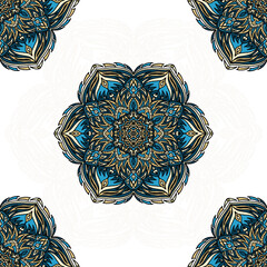 Colorful elegant mandala pattern. 