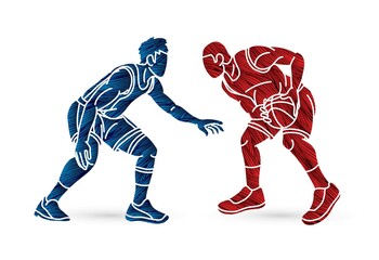 Basketball player action cartoon sport graphic vector.