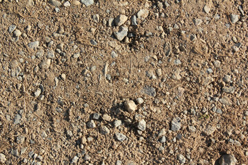 Top view Soil texture background. Sand . 