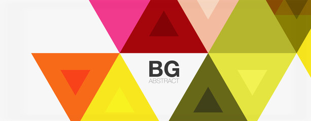 Mosaic triangle pattern abstract background for cover, banner, flyer and poster and other template