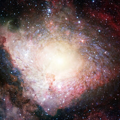 Nebula and stars in deep space. Elements of this image furnished by NASA