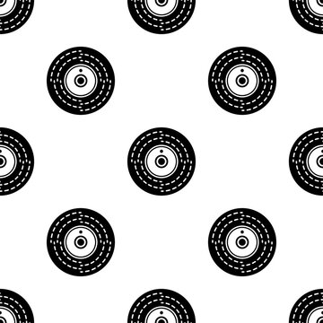 Smoke Detector Icon Seamless Pattern, Smoke Sensor Device, Alert Alarm