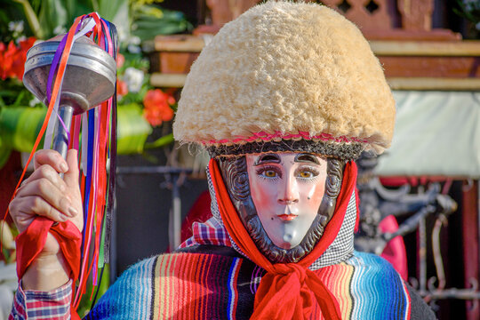 elegant parachico in Chiapa de corzo