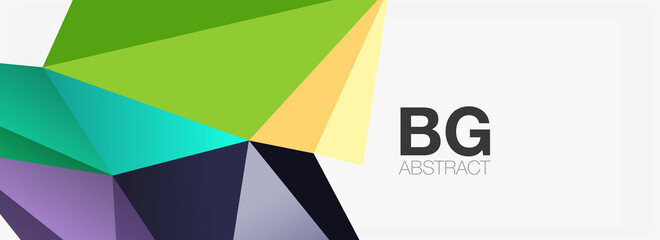 Obraz premium 3d mosaic abstract backgrounds, low poly shape geometric design