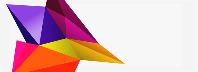 3d mosaic abstract backgrounds, low poly shape geometric design