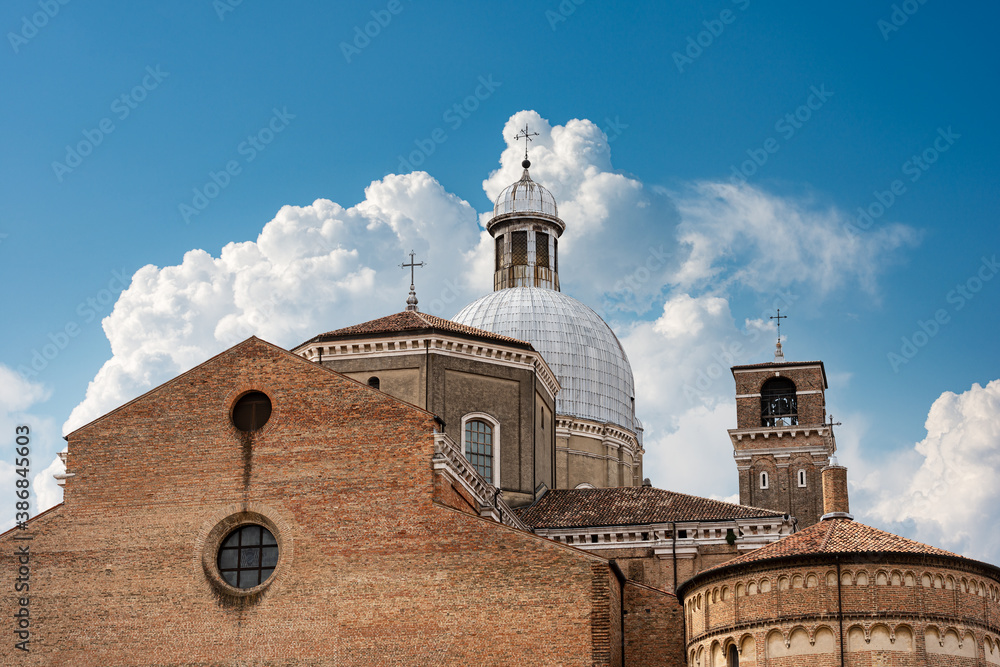 Sticker padua, basilica and cathedral of santa maria assunta (iv century-1754) and the baptistery of san gio