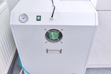 Dental compressor in the clinic, professional equipment
