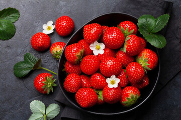 Ripe garden strawberry